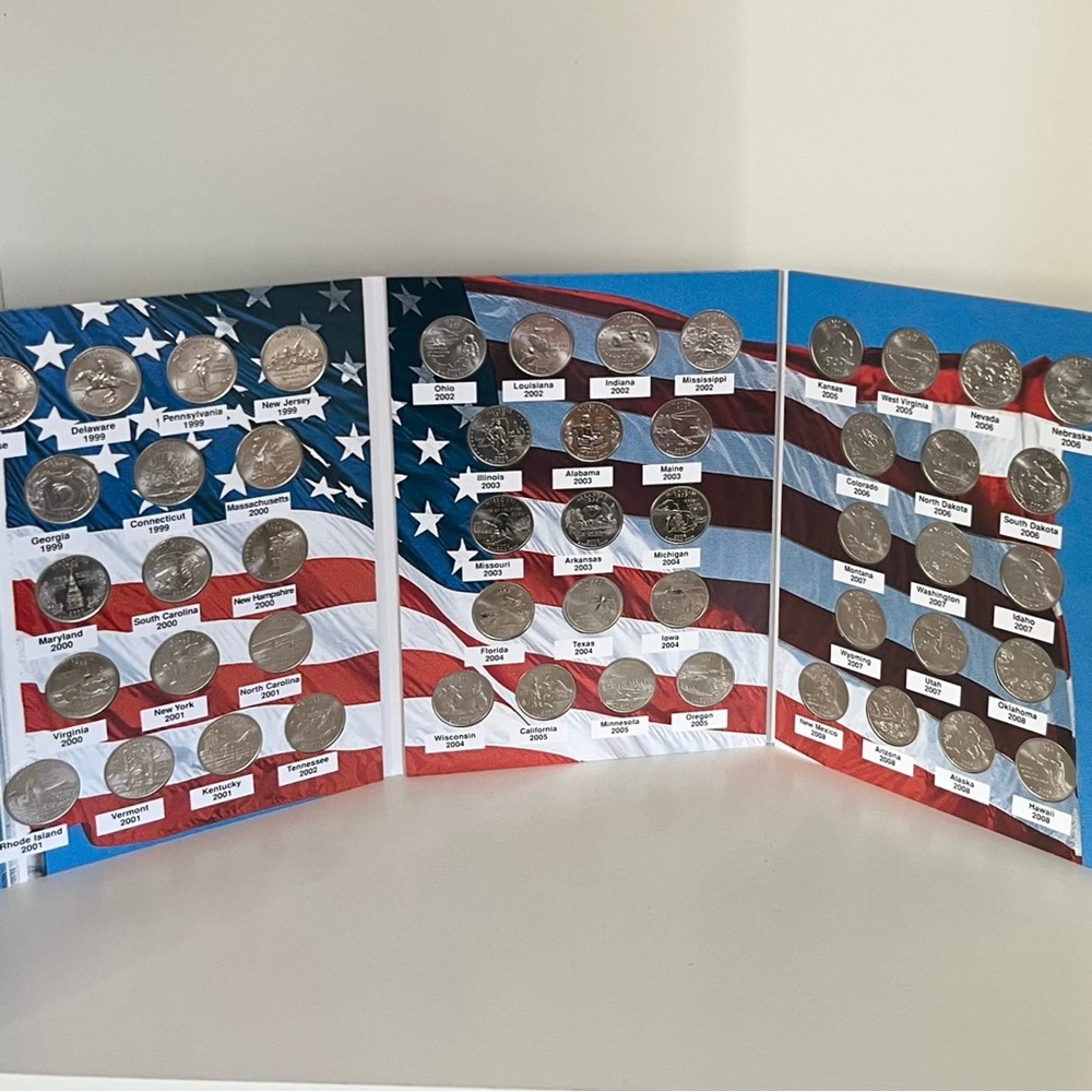 Hold 51 Coin United States Commemorative Coin Collection Display